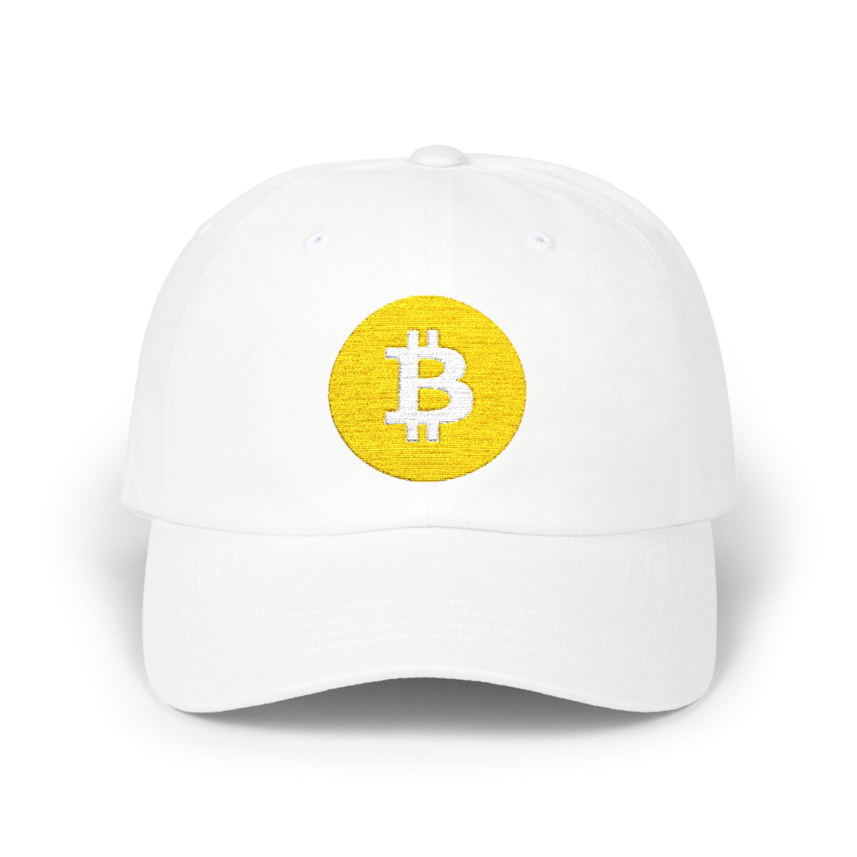 Bitcoin Logo Embroidered Dad Cap - Crypto Blockchain Gift, Pay with MetaMas - Image 4