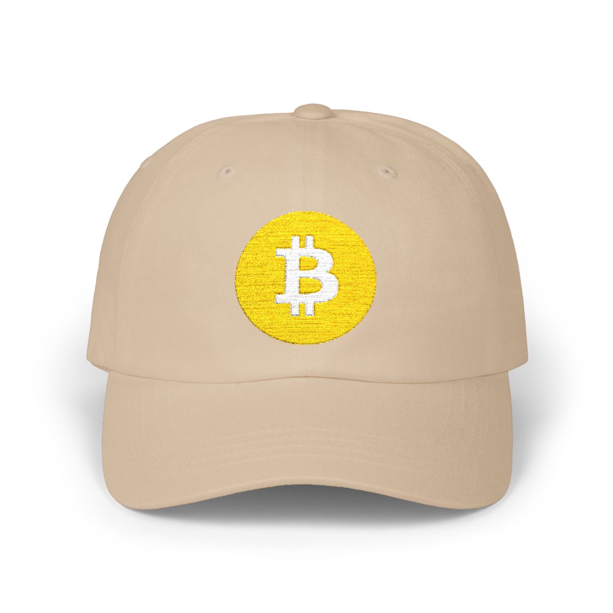 Bitcoin Logo Embroidered Dad Cap - Crypto Blockchain Gift, Pay with MetaMas - Image 3