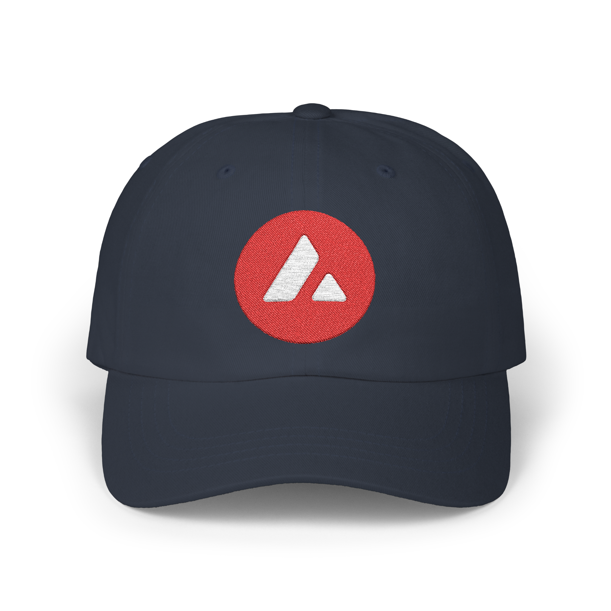 Avalanche Network Logo Embroidered Dad Cap - AVAX Crypto Gift, Pay with MetaMask