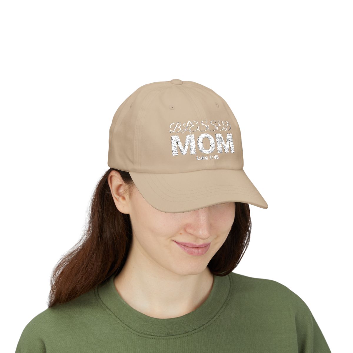 Blessed Mom Embroidered Dad Cap - Christian Gift, Pay with MetaMask - Image 4
