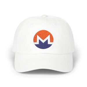Monero Logo Embroidered Dad Cap - XMR Privacy Crypto Gift, Pay with MetaMask